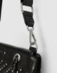 Clutch 1440 Reporter cuero acolchado tachuelas mujer-7