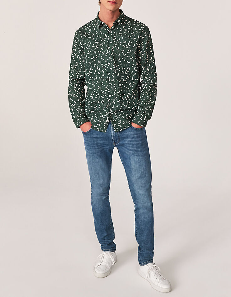 Men’s storm dirty faded SLIM jeans-1