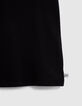 Zwart T-shirt draakopdruk meisjes-4