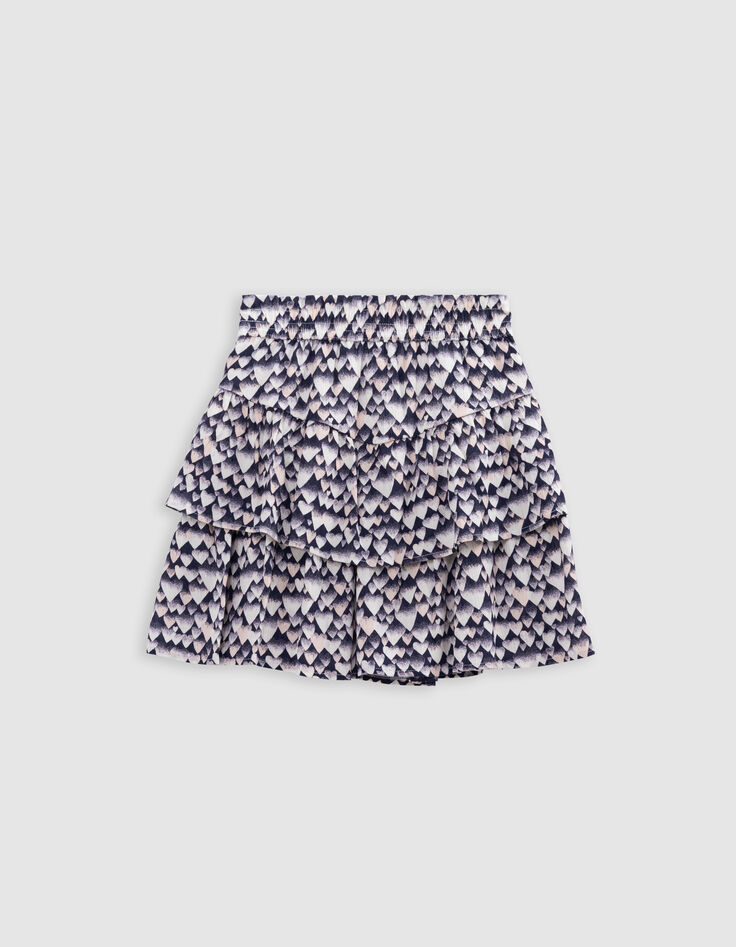 Marine rok LENZING™ ECOVERO™ hartjes meisjes-3
