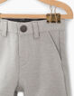 Bermudas gris medio de punto bebé niño -3