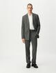 Pantalón de traje gris cuadros hombre-1
