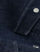 Kort jack raw denim drukknopen Dames-7