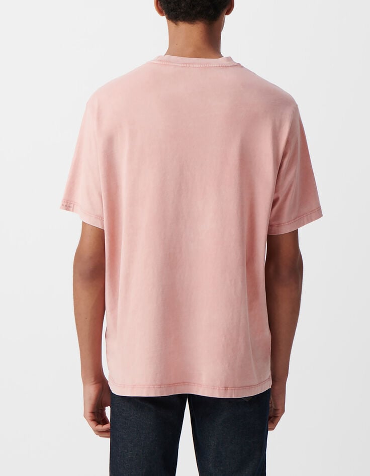 Herren-T-Shirt, sakura, Bio-Baumwolle, Washed-Effekt-3