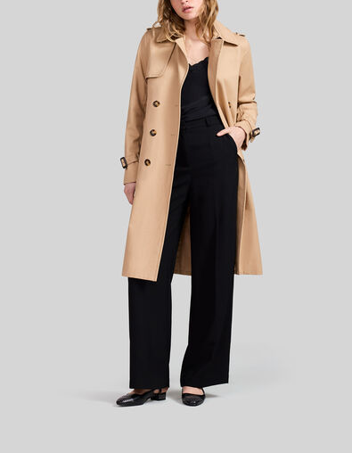 Women&rsquo;s beige trench coat - IKKS