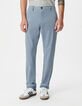 Pantalon chino slim bleu Homme-2