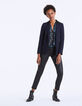 Blouse voile imprimé jungle smocks épaules femme-6