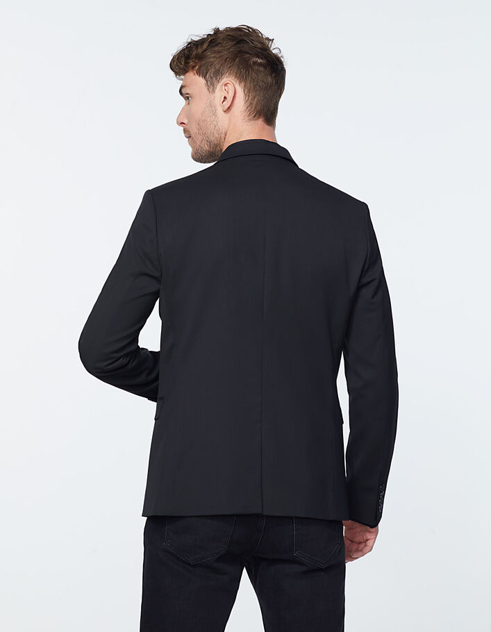 Veste de costume noire avec pochette Homme - IKKS