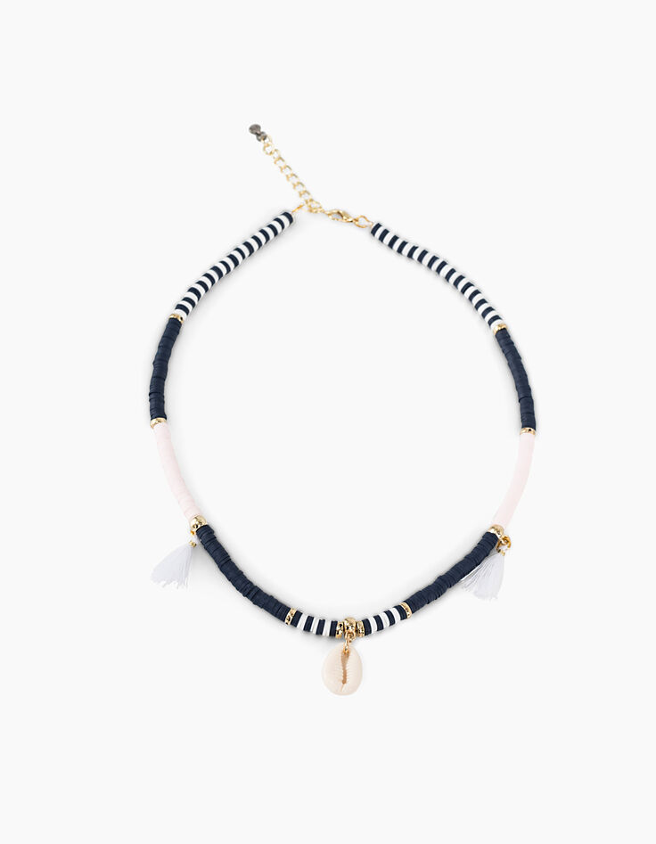 Collar de perlas y concha niña-1