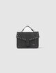 Sac &agrave; main noir &agrave; clous fille-1