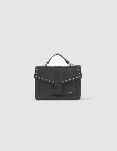 Sac &agrave; main noir &agrave; clous fille - IKKS