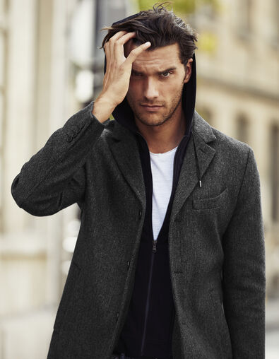Men's grey coat - IKKS