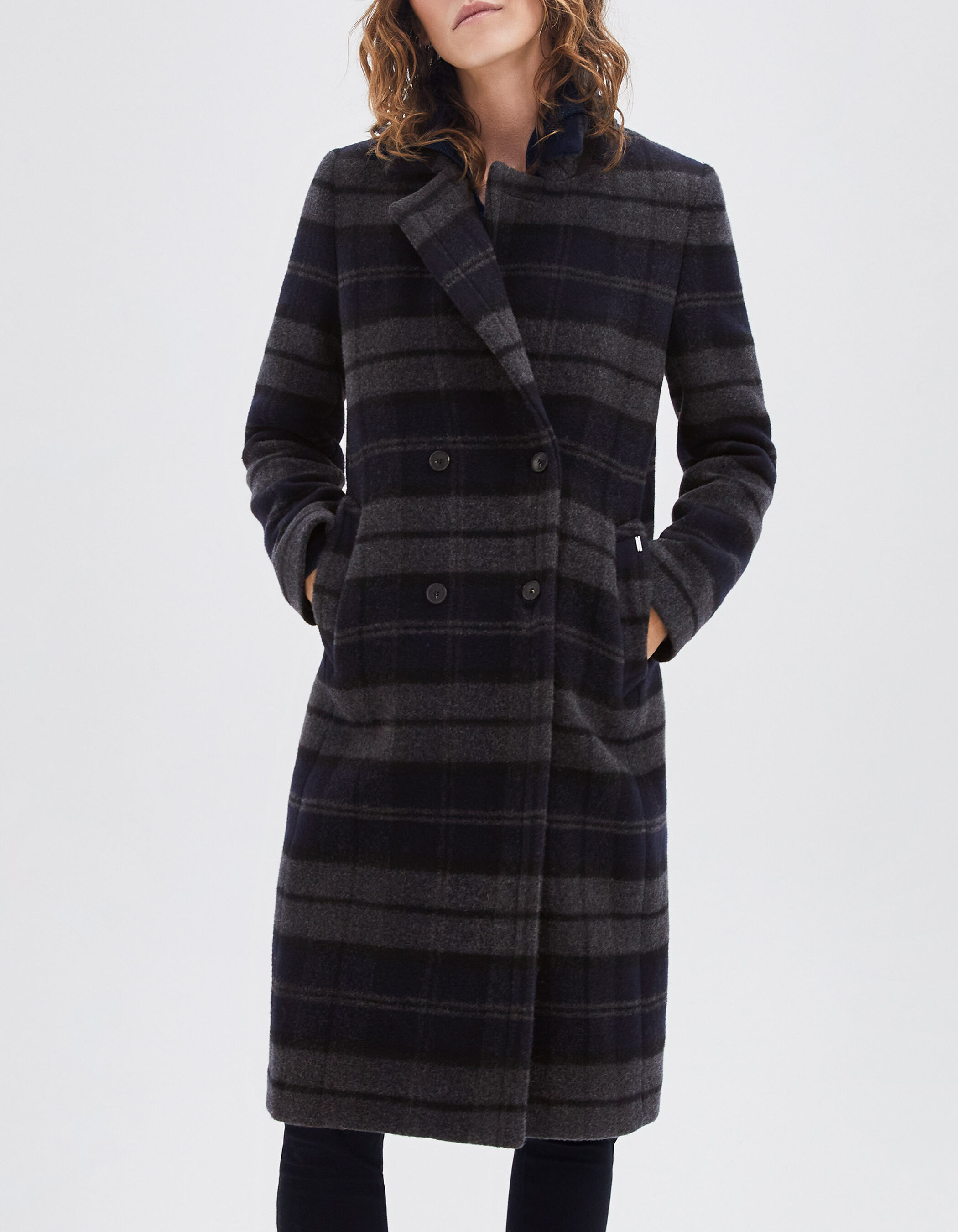 Ikks manteau gris femme store