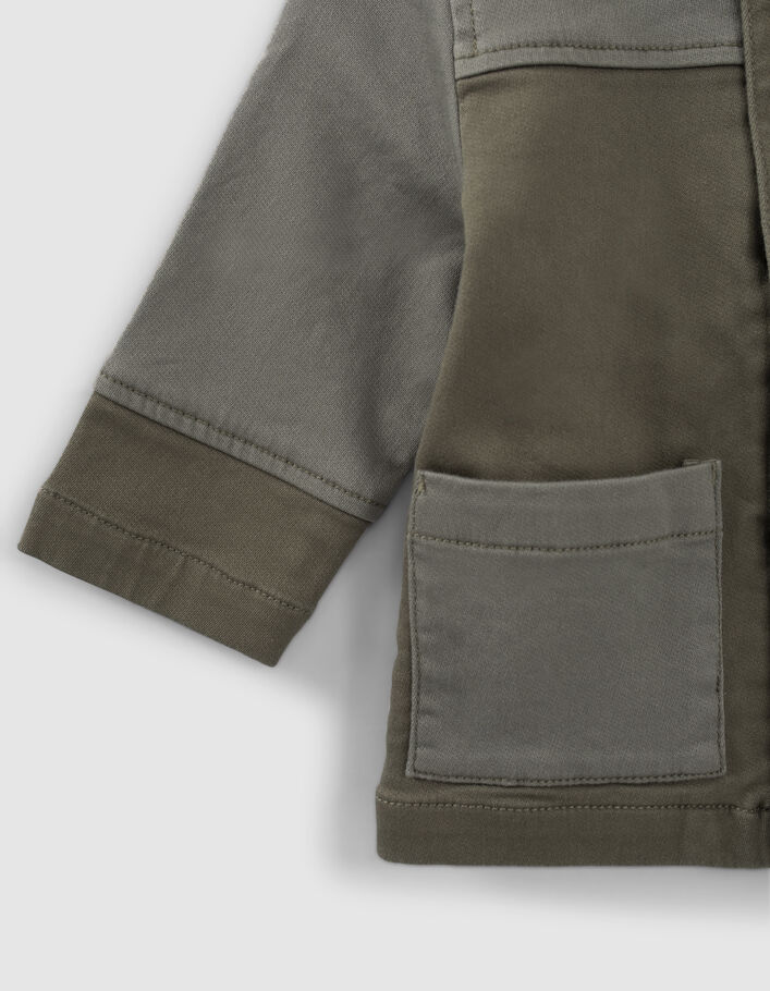 Khaki Safarijacke mit Kontrasttaschen für Babyjungen - IKKS