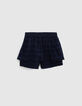Shorts azul marino rayas bebé niña-3