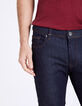 Marineblauwe ongewassen slim jeans Heren-2