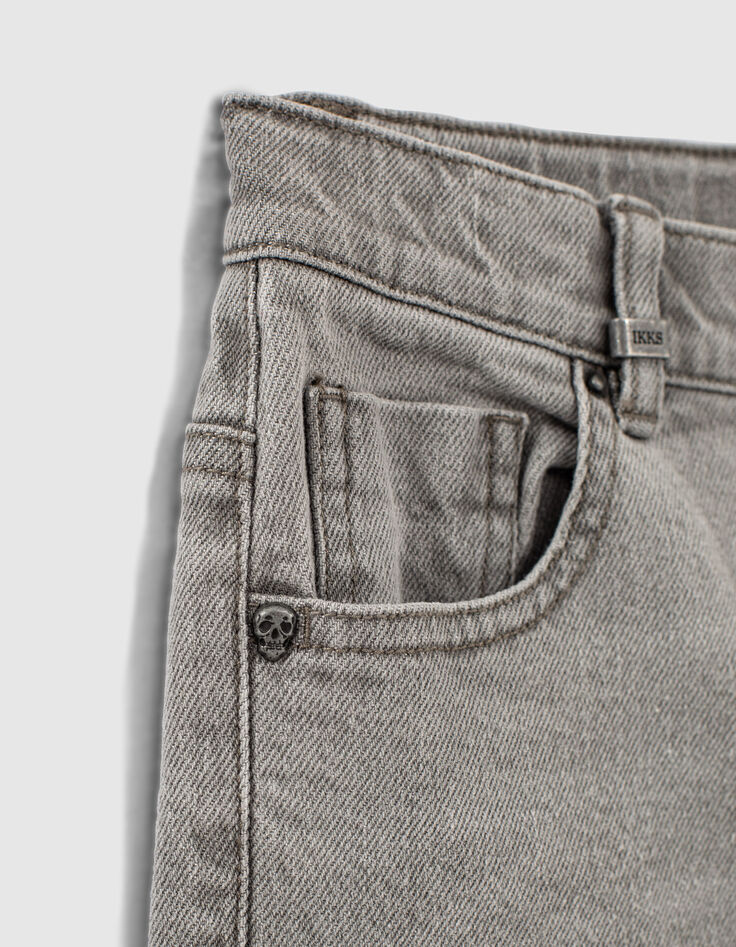 Grey Bleached Tapered-Jungenjeans-5