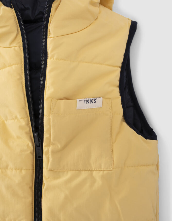 Boys’ navy and yellow reversible bodywarmer - IKKS