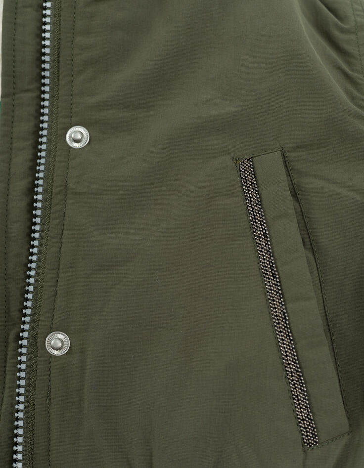 3-in-1-Parka für Mädchen – Khaki und Silber-10