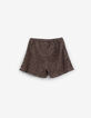 Jupe-short kaki imprimé léopard-coeurs fille-3