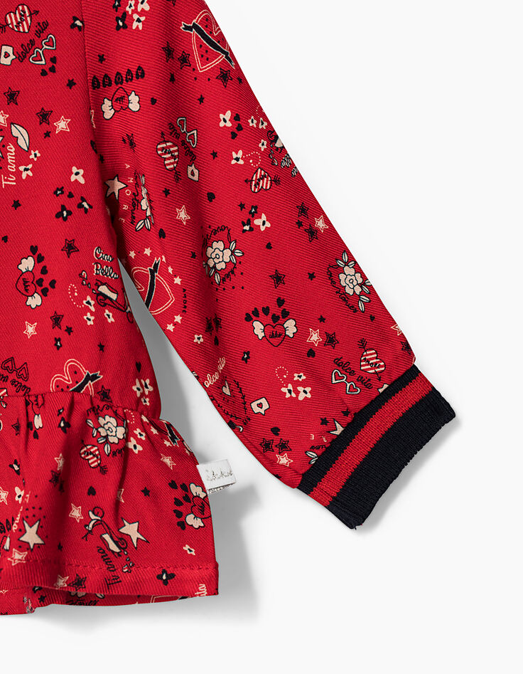 Blusa roja bebé niña-5