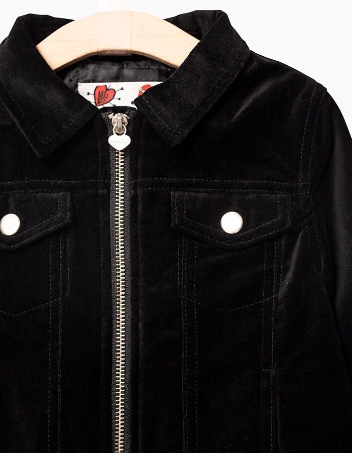 Girls' velvet jacket