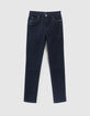 Blauwe slim 7/8 jeans studs Powerstretch Waterless Dames-6