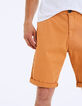 Bermuda chino slim mandarine Homme-4