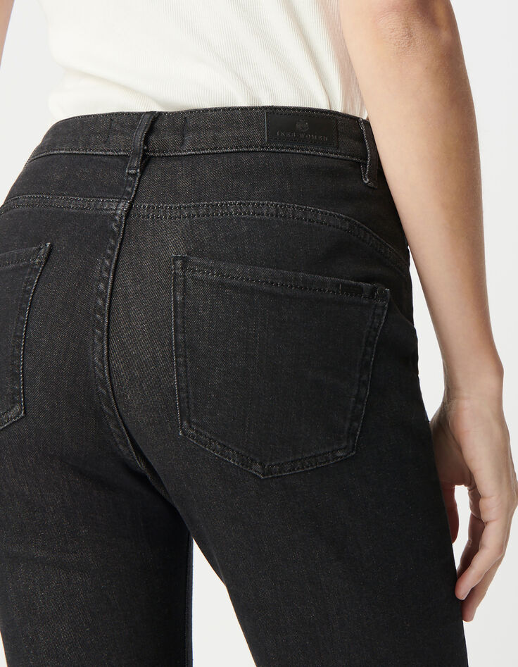 Jean bootcut noir d&eacute;lav&eacute; Femme-4