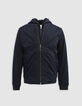 Marineblauer Herrenbomber mit Bes&auml;tzen-1