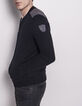 Cardigan noir homme-1