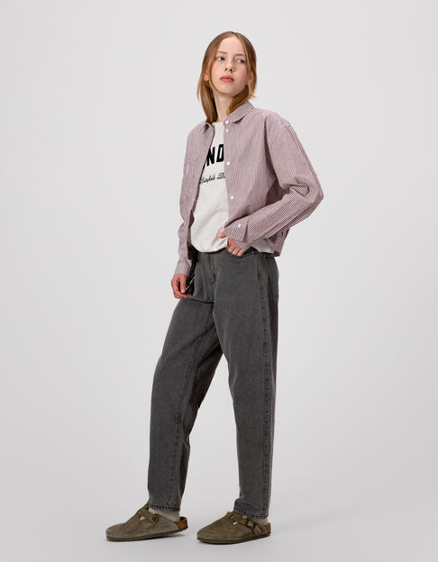 Jean gaucho gris fille - IKKS