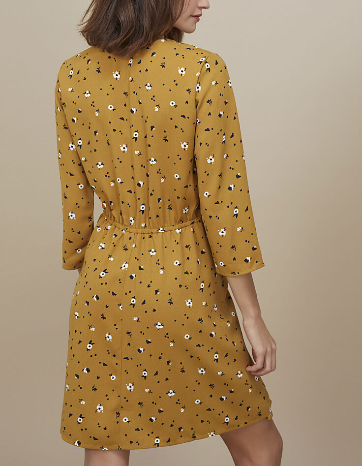 I.Code leoflower print dress-3