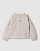 Ecru matrozenshirt gouden strepen meisjes-5