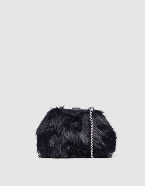 Bolso de mano negro para mujer con asa extraíble Bolso de mano negro para mujer con asa extraíble - IKKS