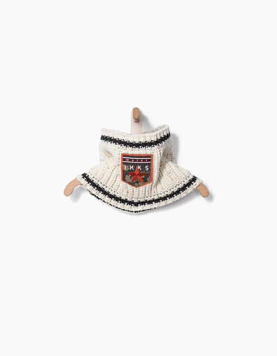 Snood blanc cassé fourré doupionné à patch garçon - IKKS