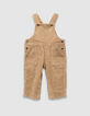 Set Truien en tuinbroek ribvelours babyjongens-4