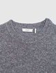 Pull azur tricot mouliné ajouré Homme-5