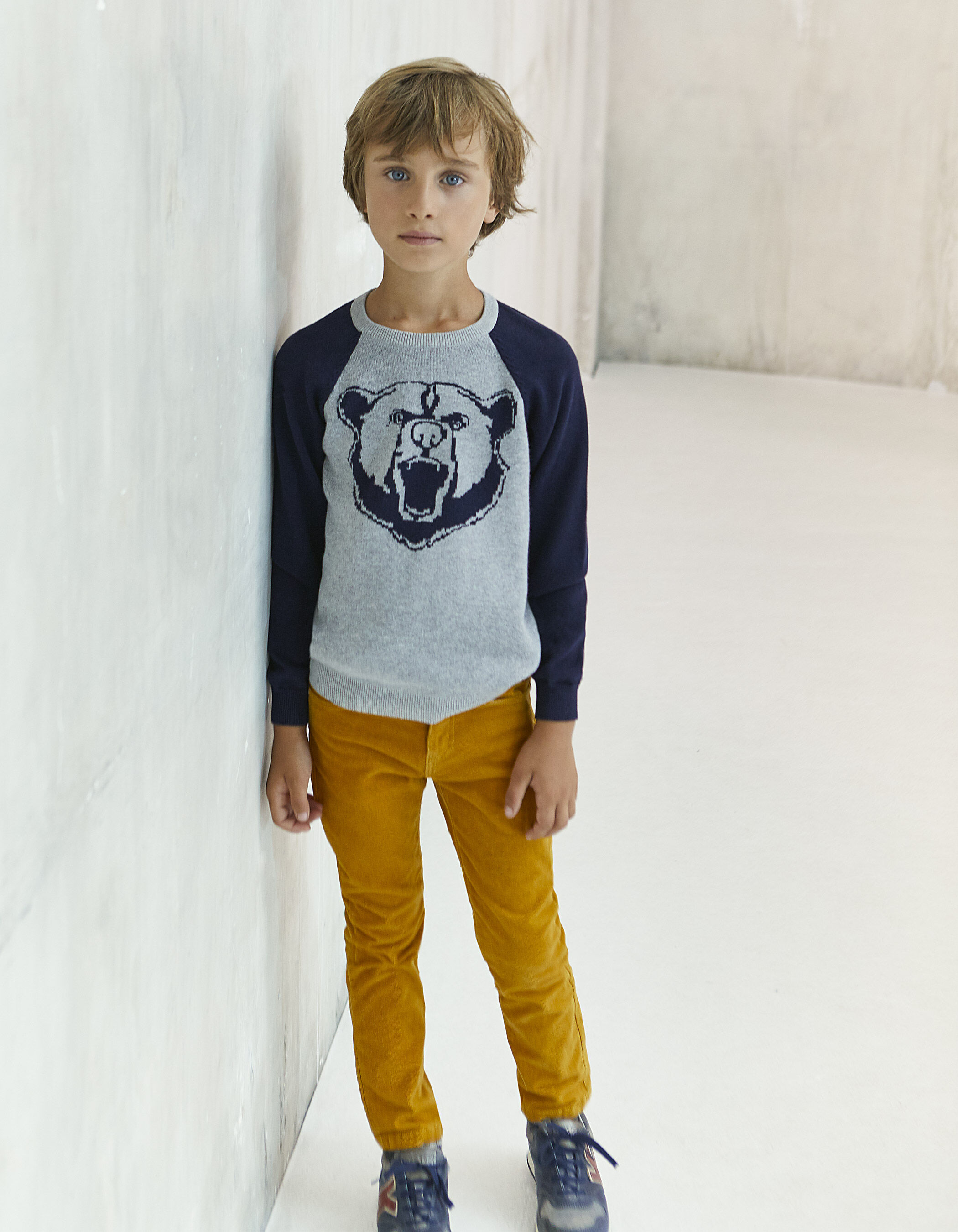 Pantalon jaune garcon IKKS