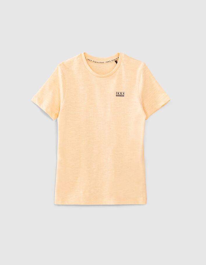 Boys’ peach organic cotton Essential T-shirt - IKKS