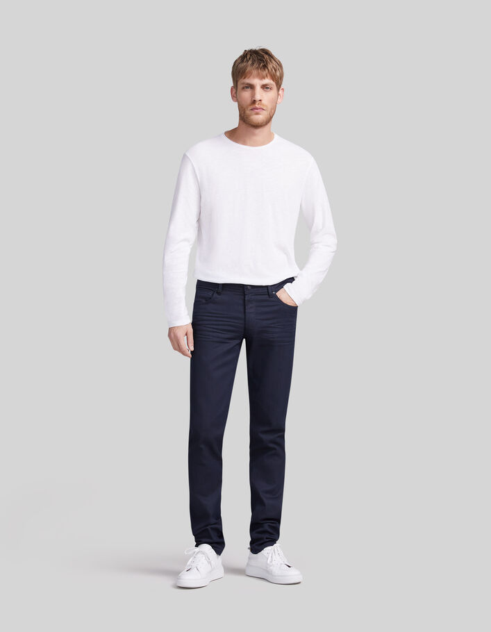 Men's SLIM-fit navy jeans - IKKS