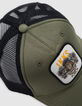 Casquette kaki et noire badge tigre garçon-8