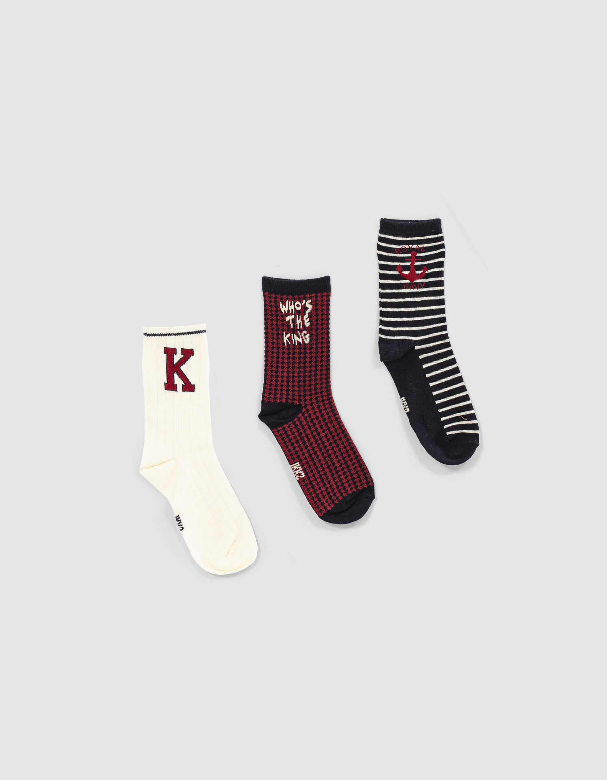 Boys online red socks