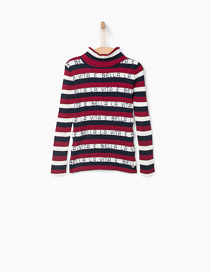 Girls' striped sweater-2