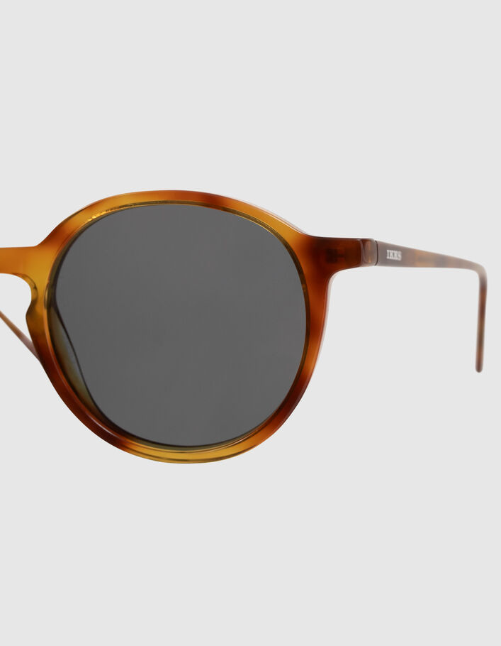 Lunettes solaires mixte écaille miel-5