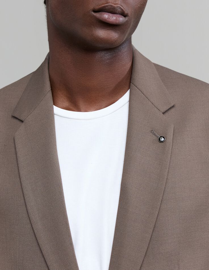 Veste de costume châtain Homme-5 Veste de costume châtain Homme-5