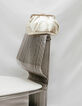 Goldfarbene Damenbeuteltasche aus Metallic-Leder-8