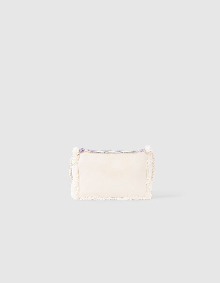 Sac &agrave; main &eacute;cru avec perles brod&eacute;es fille-3