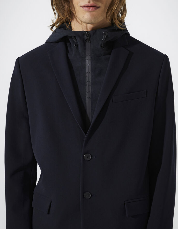Veste marine à parmenture amovible Homme-3