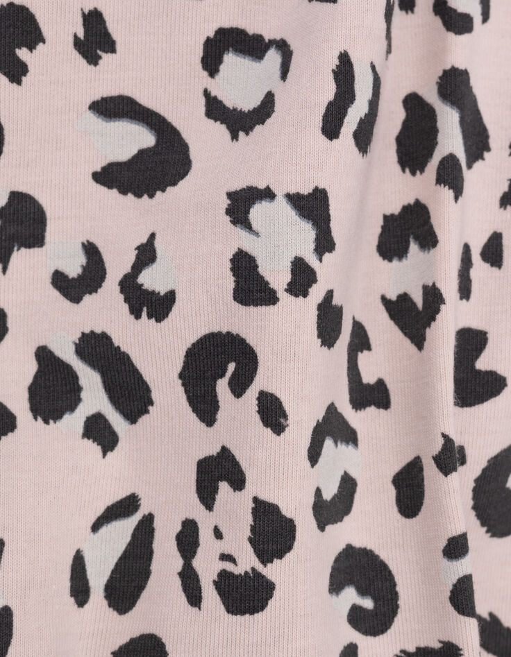 Leggings réversible coton bio rose et léopard fille-8